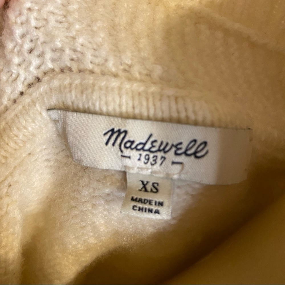 Madewell Size XS Womens Beige Long Sleeve Sweater - Picture 2 of 8
